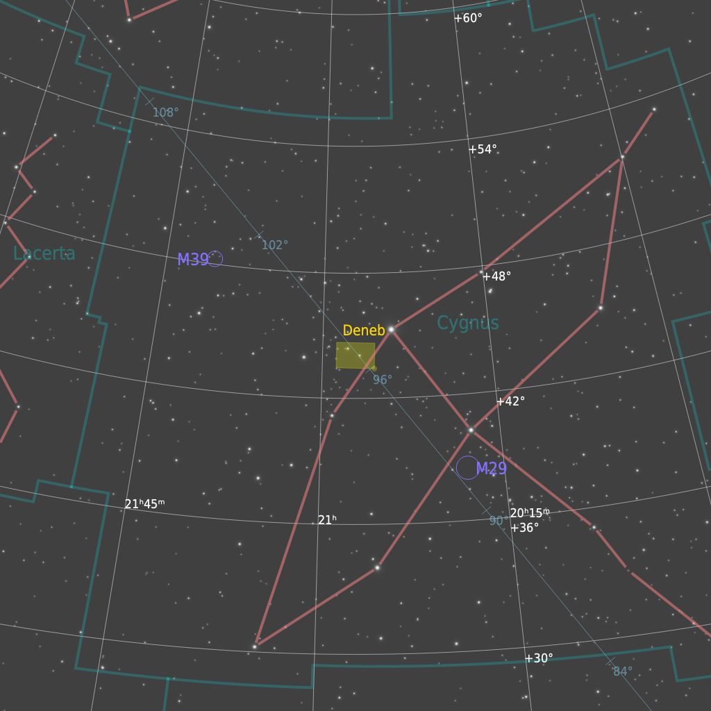 IC 5070 Pelican Nebula FindingChart