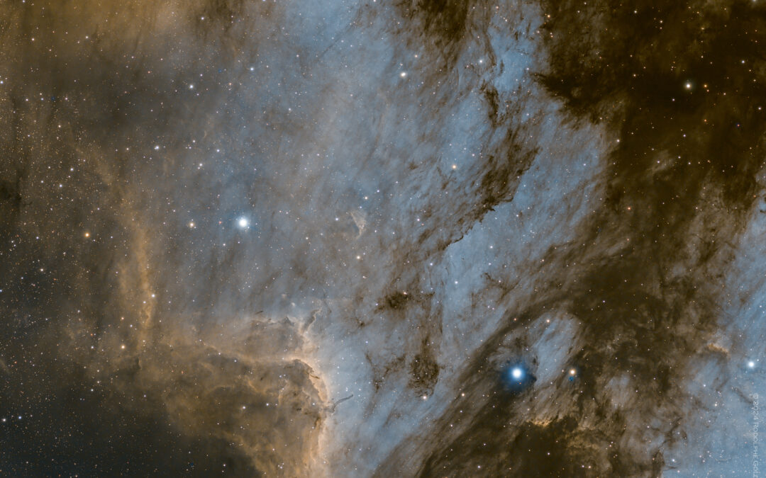 IC 5070 (Nébuleuse du Pélican) en HOO