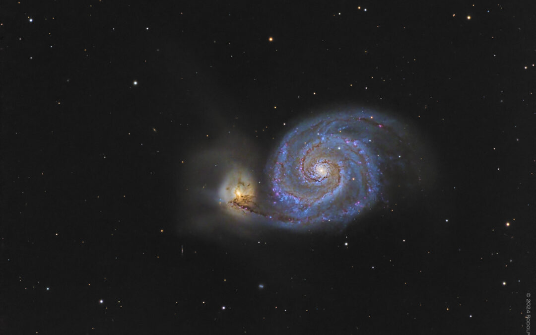 M 51 la galaxie du Tourbillon en LRGB