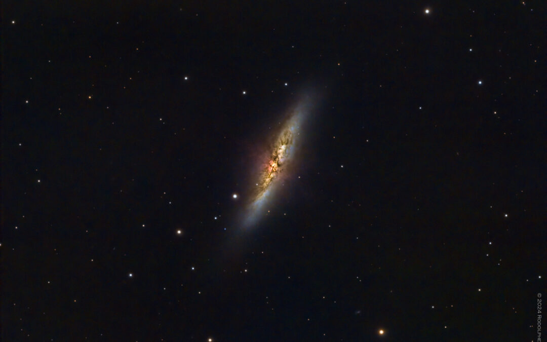 M 82, la galaxie du Cigare, en RGB