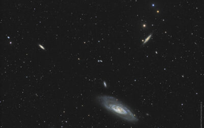 M 106, galaxie dans les Chiens de Chasse en LRGB