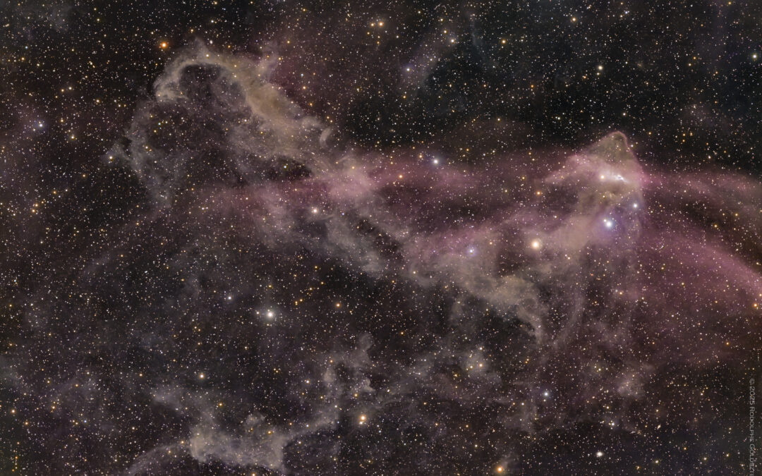 LBN 437 – La nébuleuse du Gecko, en HaRGB