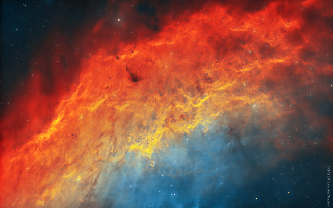 Nébuleuse California (NGC 1499) en bande étroite