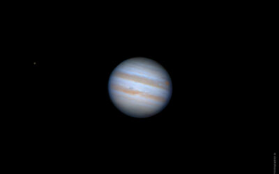 Une fois n’est pas coutume: Jupiter et l’un de ses satellites, Io