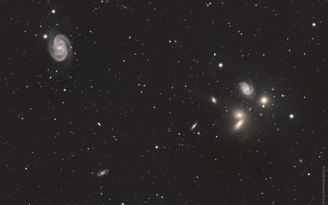 Ballet de galaxies dans les Chiens de Chasse